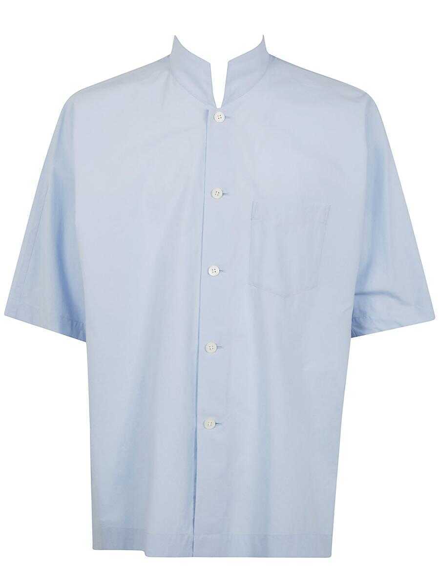 Camasi HOMME PLISSE ISSEY MIYAKE Homme Pliss Issey Miyake Streamline Shirt Clothing BLUE Barbati (BM 17565075) 1