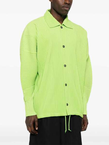 Geci HOMME PLISSE ISSEY MIYAKE Homme Pliss Issey Miyake Mc March Jacket Clothing GREEN Barbati (BM 17565078) 3