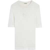 Tricouri Jil Sander Ss Cn T-Shirt W/ Flower Crochet Clothing Femei