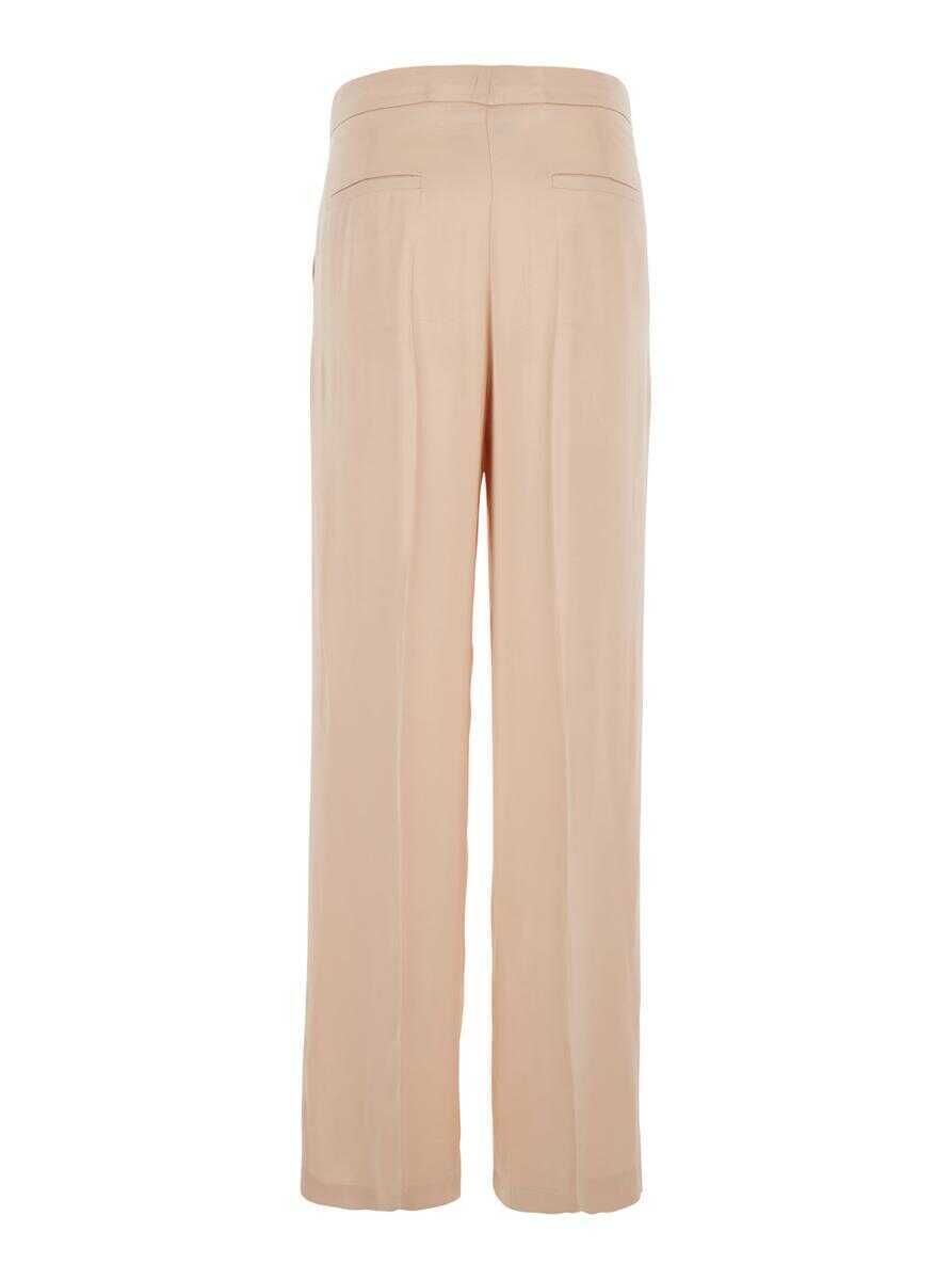 Pantaloni casual Jucca Pink Pants With Hidden Front Closure And Side Pockets In Viscose Woman PINK Femei (BM 17565357) 2