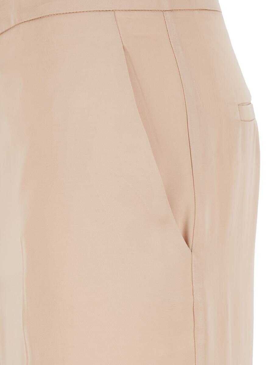 Pantaloni casual Jucca Pink Pants With Hidden Front Closure And Side Pockets In Viscose Woman PINK Femei (BM 17565357) 3