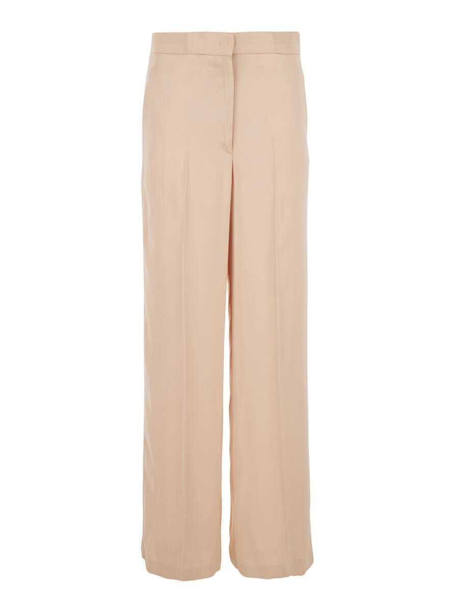 Pantaloni casual Jucca Pink Pants With Hidden Front Closure And Side Pockets In Viscose Woman PINK Femei (BM 17565357) 1