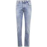 Blugi Jacob Cohen Pant 5 Pocket Slim Fit Bard Denim Blue Stretch Clothing Barbati
