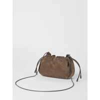 Genti de umar Brunello Cucinelli Dama - Genti de umar Brunello Cucinelli Brunello Cucinelli Bucket Mellow Mini Crossbody Bag BROWN Femei (BM 17566134) - B-mall.ro