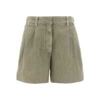 Pantaloni casual Brunello Cucinelli Linen Cotton Shorts Femei