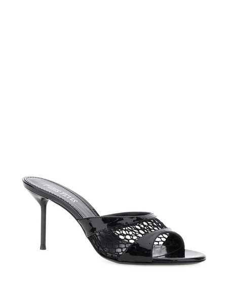 Pantofi cu toc Paris Texas Black Mule With Mesh Design And Stiletto Heel In Leather Woman Black Femei (BM 17567301) 2