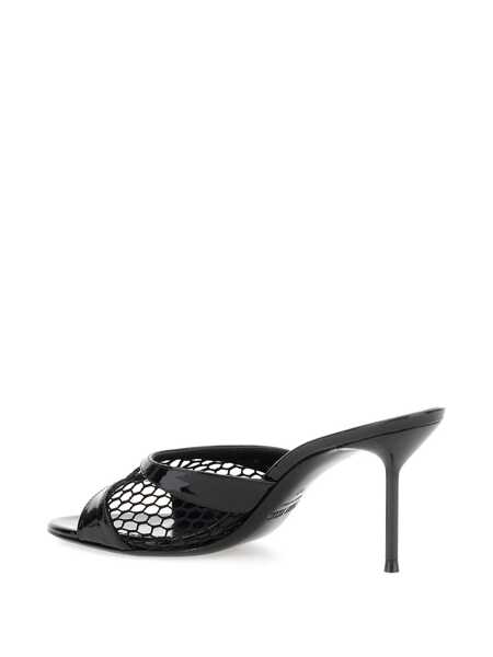 Pantofi cu toc Paris Texas Black Mule With Mesh Design And Stiletto Heel In Leather Woman Black Femei (BM 17567301) 3