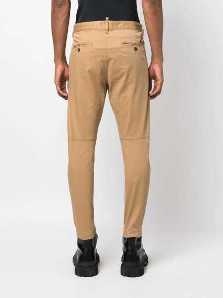 Pantaloni DSQUARED2 DSQUARED2 Trousers Beige Barbati (BM 17567640) 4