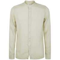 Camasi Tintoria Mattei Guru Neck Linen Shirt Clothing Barbati