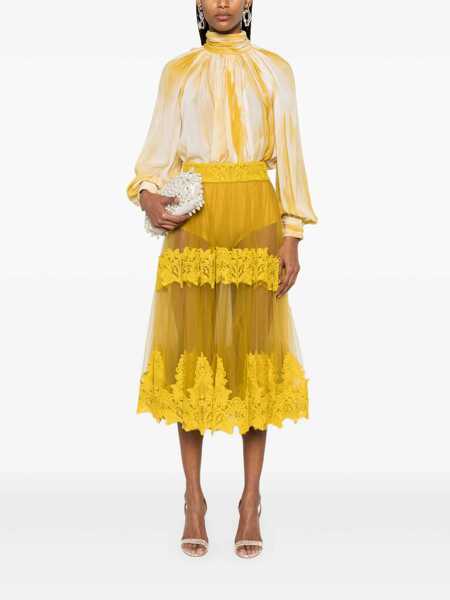Fuste Elisabetta Franchi SKIRT Yellow Femei (BM 17568627) 2