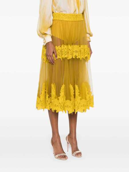Fuste Elisabetta Franchi SKIRT Yellow Femei (BM 17568627) 3