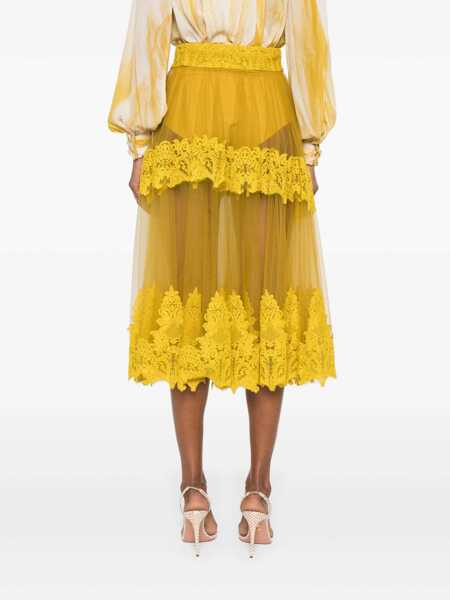 Fuste Elisabetta Franchi SKIRT Yellow Femei (BM 17568627) 4
