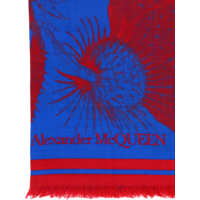 Esarfe Dama - Esarfe Alexander McQueen Scarves Blue Femei (BM 17568723) - B-mall.ro