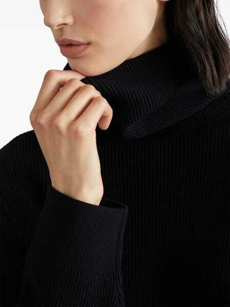 Pulovere Brunello Cucinelli Wool and cashmere sweater Black Femei (BM 17569170) 5