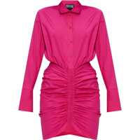 Rochii casual Chemisier Dress With Ruffles Femei