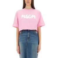 Tricouri MSGM Cropped T-Shirt