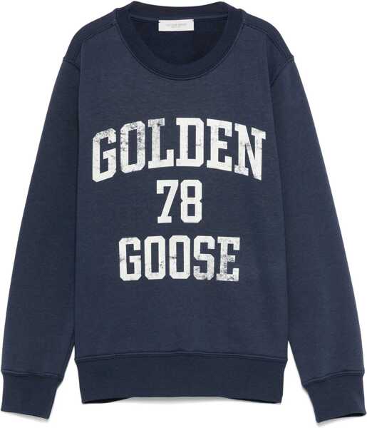 Hanorace Golden Goose Unisex Crewneck Sweatshirt Regular BLUE Fete (BM 17569351) 1