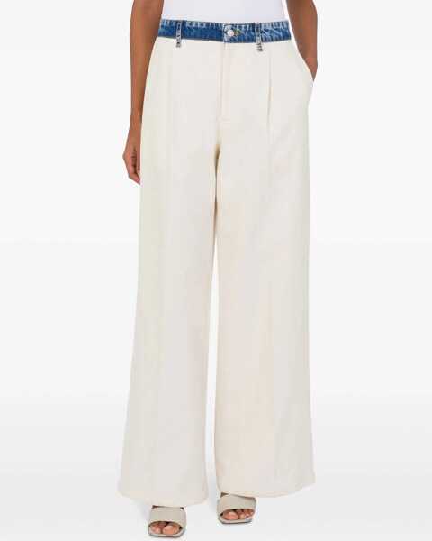 Pantaloni casual MOSCHINO JEANS Pants Urban IVORY Femei (BM 17569369) 2