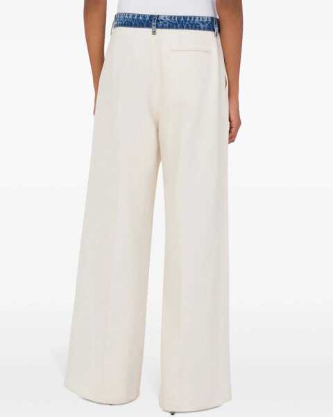 Pantaloni casual MOSCHINO JEANS Pants Urban IVORY Femei (BM 17569369) 3