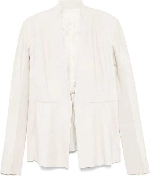Sacouri office Rick Owens Structured Leather Jacket IVORY Femei (BM 17569420) 1