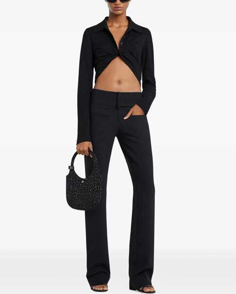 Tricouri Polo COURRGES Cropped Polo Shirt Twist BLACK Femei (BM 17569435) 2