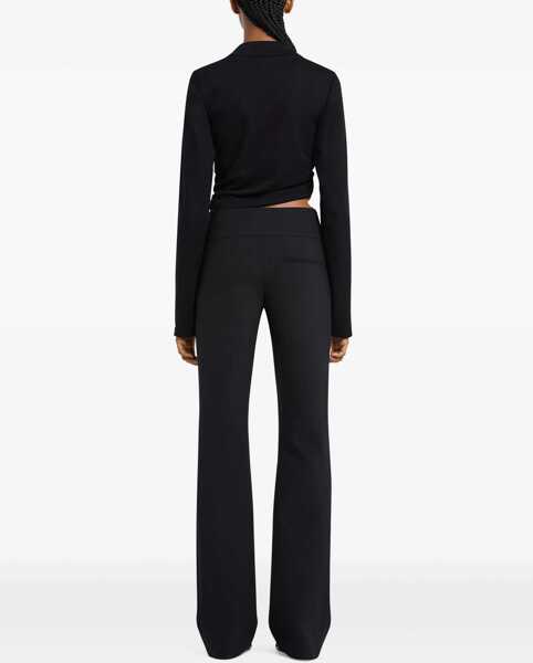 Tricouri Polo COURRGES Cropped Polo Shirt Twist BLACK Femei (BM 17569435) 4