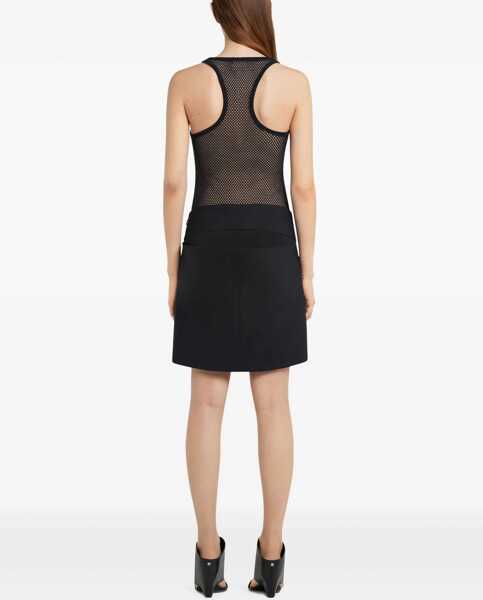 Bluze COURRGES Mesh Tank Top BLACK Femei (BM 17569450) 4