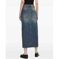 Fuste MSGM Dama - Fuste casual MSGM Long Denim Skirt DENIM Femei (BM 17569468) - B-mall.ro