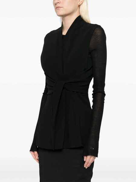 Sacouri office Rick Owens Structured Sleeveless Jacket BLACK Femei (BM 17569477) 3