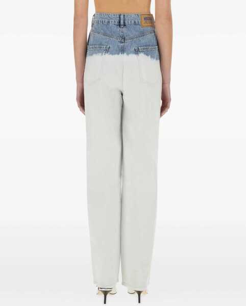 Blugi skinny MOSCHINO JEANS Two-Colour Jeans WHITE Femei (BM 17569495) 4