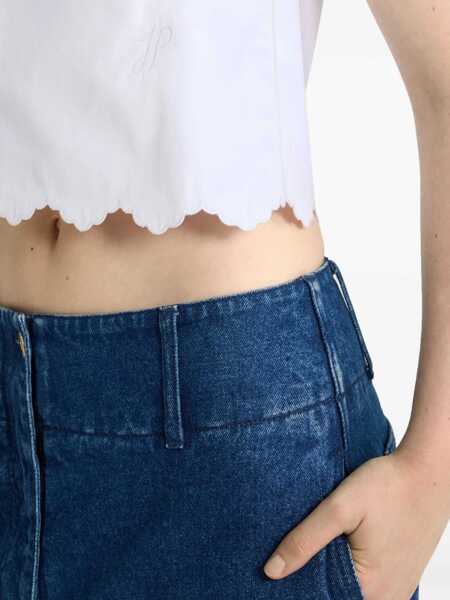 Bluze Patou Short Poplin Top WHITE Femei (BM 17569510) 5