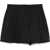 Moschino Asymmetrical Wool Shorts BLACK