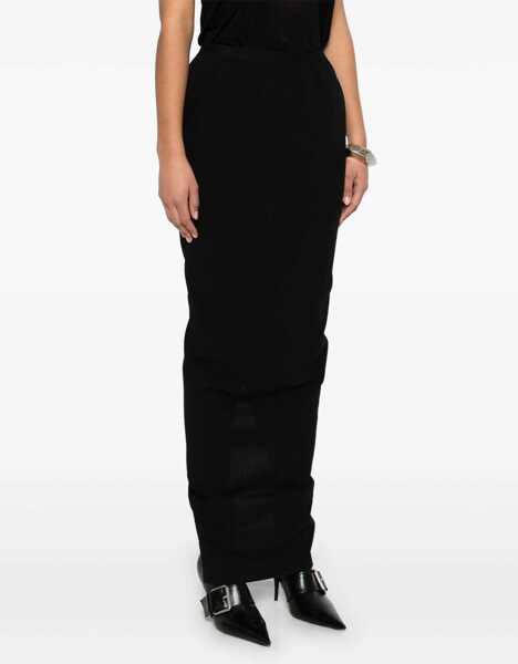 Fuste casual Rick Owens Pillar Maxi Skirt BLACK Femei (BM 17569555) 3