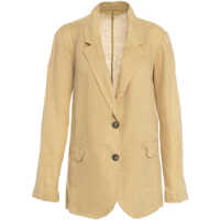 Sacouri Linen single-breasted blazer Femei