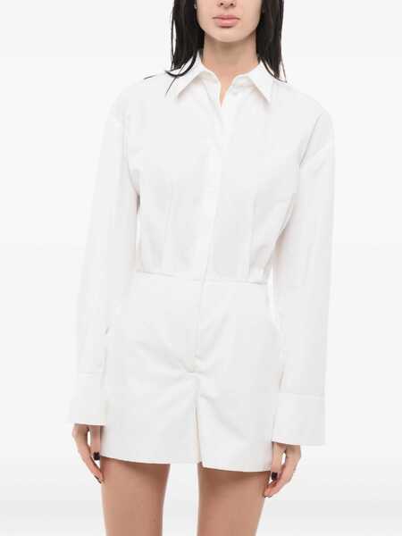 Camasi elegante Valentino Garavani Chemisier Shirt Suit With Hidden Placket White Femei (BM 17570044) 1