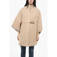 Paltoane Cotton Berto Cape With Belt Femei