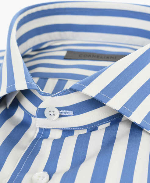 Camasi casual CORNELIANI Two-Tone Awning Striped Shirt White Barbati (BM 17570251) 2