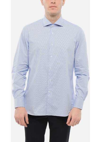 Camasi casual CORNELIANI Two-Tone Awning Striped Shirt White Barbati (BM 17570251) 4