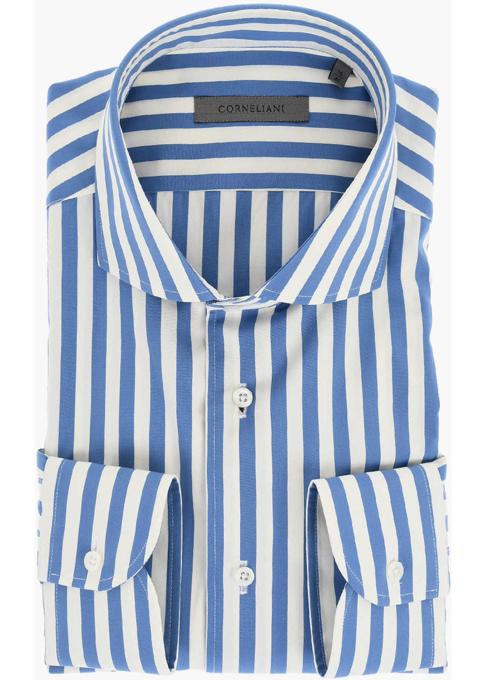 Camasi casual CORNELIANI Two-Tone Awning Striped Shirt White Barbati (BM 17570251) 1