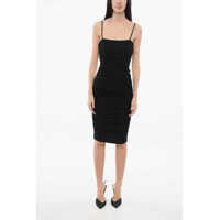 Rochii lungi Interlock Crêpe Fabric Gathered Bodycon Forza Dress Femei