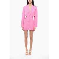 Sacouri Le Raphia Cut Out Bari Blazer Dress Femei