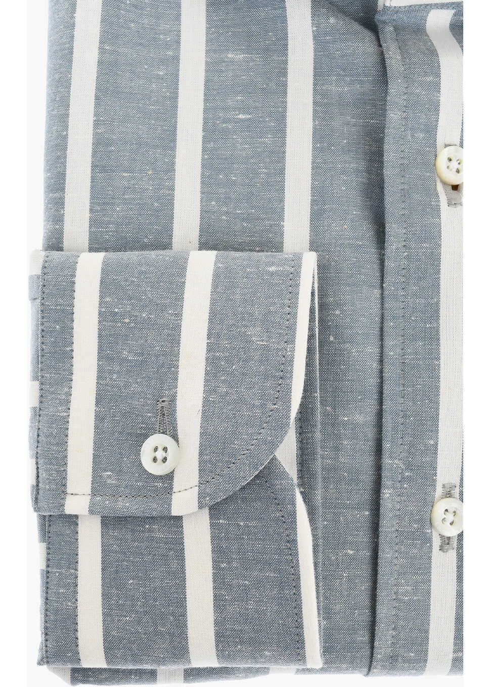 Camasi casual CORNELIANI Awning Striped Cotton Shirt White Barbati (BM 17570443) 3