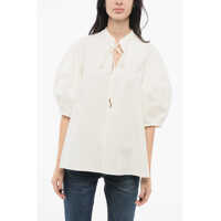 Camasi elegante 3/4 Sleeved Shirt With Self-Tie Detailing Femei