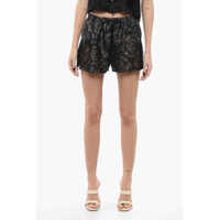 Pantaloni scurti Silk Barocco Shorts With Lace Femei