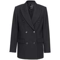 Geci Pinko Guinea Double-Breasted Wool Blend Jacket Femei