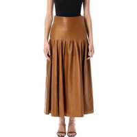 Fuste Saint Laurent Long Lambskin Skirt Femei
