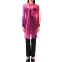 Camasi Comme Des Garçons Asymmetric Color Block Organza Shirt Femei