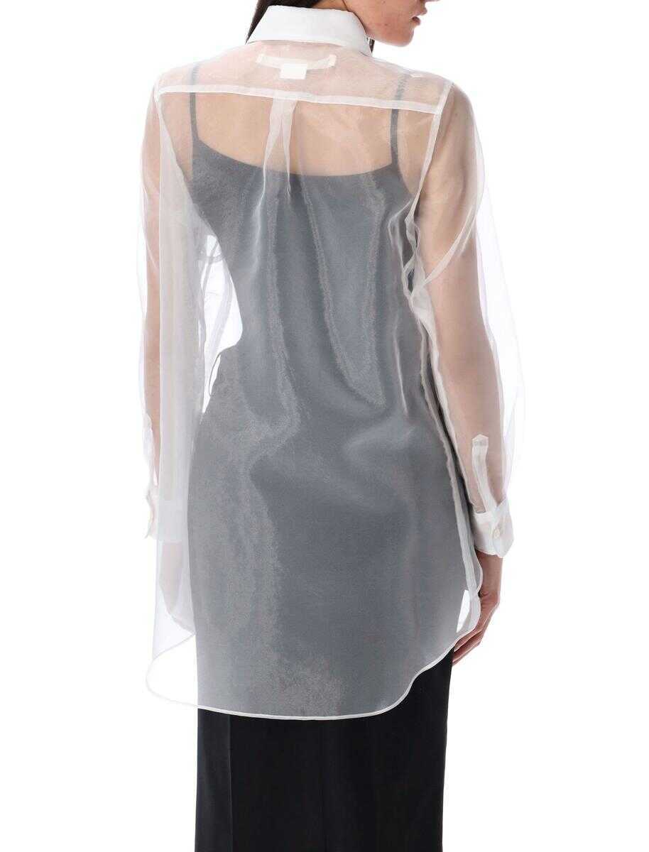 Camasi Comme Des Garons Woman Comme Des Garons Woman Organza Shirt WHITE Femei (BM 17571249) 2