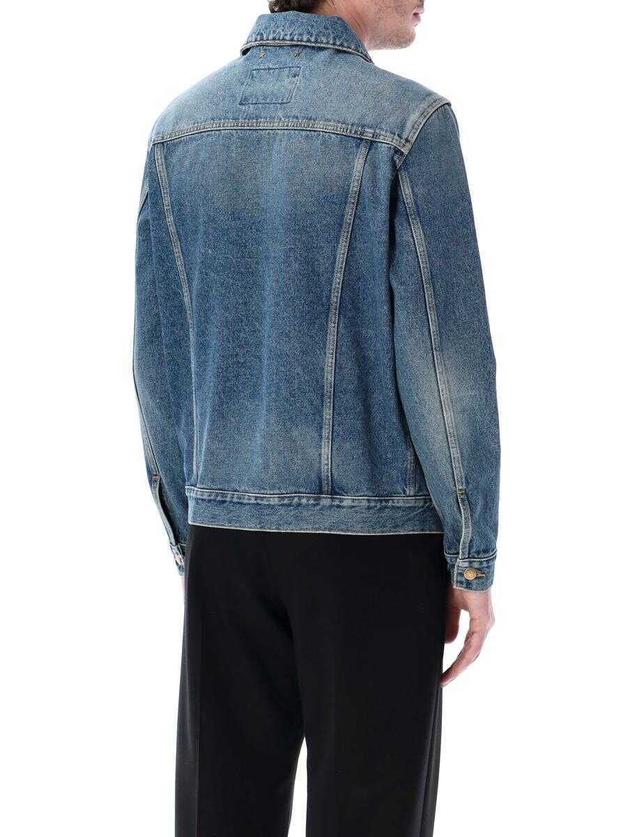 Geci Golden Goose Golden Goose Agenore Denim Jacket BLUE Barbati (BM 17571312) 2