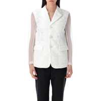 Sacouri Comme Des Garçons Semi-Sheer Panelled Blazer Femei